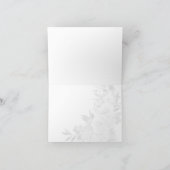 Hübsche florale Botanische Dankeschön-Karte Dankeskarte (Innenseite)