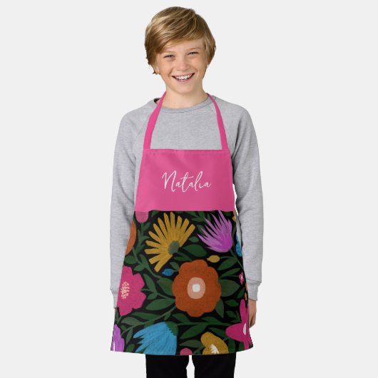 Hübsche florale Farben | Kinder Schürze (Getragen)