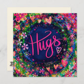 Hübsche florale Hugs am Flachplatz Inspirivity (Vorne/Hinten)