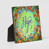 Hübsche florale Inspiration für Hoffnung Fotoplatte (Vorderseite)