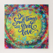 Hübsche florale Kleinigkeiten Große Liebe Inspiriv Puzzle (Vertikal)