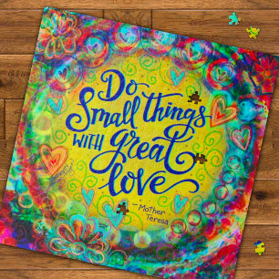 Hübsche florale Kleinigkeiten Große Liebe Inspiriv Puzzle