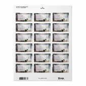 Hübsche florale Kosmetika Verpackungsaufkleber/Eti Adressaufkleber (Vorne)