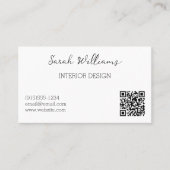 Hübsche florale Kunst Visitenkarte (Vorderseite)