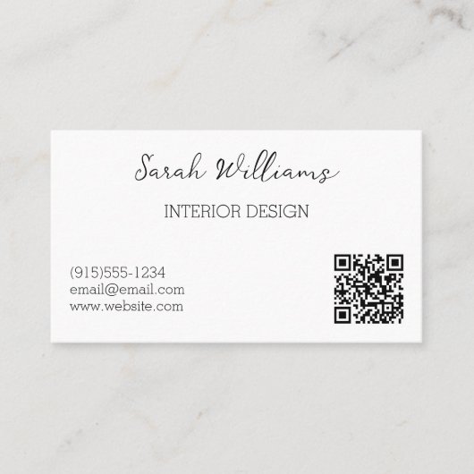 Hübsche florale Kunst Visitenkarte (Vorderseite)