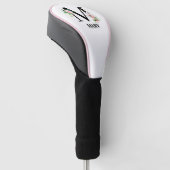 Hübsche florale m Mit Monogramm Initial Golf Headcover (angewinkelt)