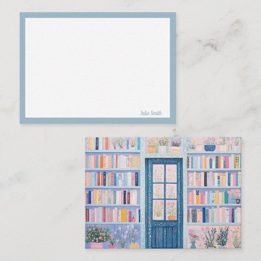 Hübsche florale Mitteilungskarten (Vorne/Hinten)