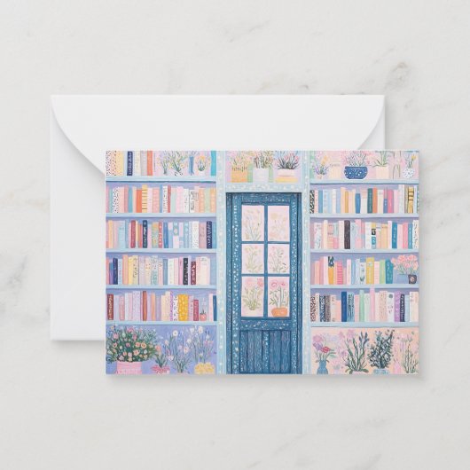 Hübsche florale Mitteilungskarten (Rückseite)