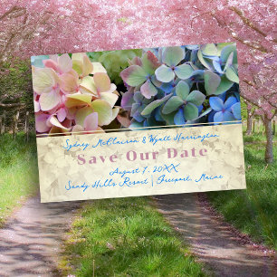 Hübsche florale Moderne Rettete unsere Datumskarte Save The Date