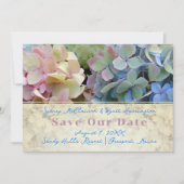 Hübsche florale Moderne Rettete unsere Datumskarte Save The Date (Vorderseite)