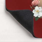 Hübsche florale Monogramm B, Mousepad (Ecke)