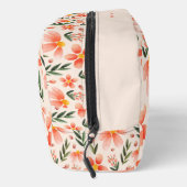 Hübsche florale Monogramm | Rosa und Pfirsich Waschbeutel (Rechts)