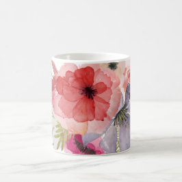 Hübsche florale Muttertagskarte Kaffeetasse