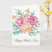 Hübsche florale Muttertagskarte Karte (Gelbe Blume)