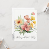 Hübsche florale Muttertagskarte Karte (Vorderseite/Rückseite Beispiel)