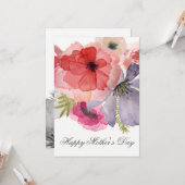 Hübsche florale Muttertagskarte Karte (Vorderseite/Rückseite Beispiel)