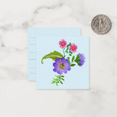 Hübsche florale Note Karte (Vorderseite/Rückseite Beispiel)