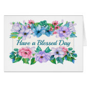 Hübsche florale Notecard (Vorderseite (Horizontal))