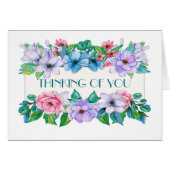 Hübsche florale Notecard (Vorderseite (Horizontal))