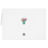 Hübsche florale Notecard (Rückseite Horizontal)