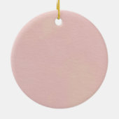 Hübsche florale Personalisierte Christening Baby G Keramik Ornament (Hinten)