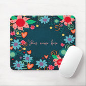 Hübsche florale Personalisierte Inspirivity Mousep Mousepad (Mit Mouse)