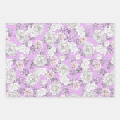 Hübsche florale Pfingstrosen und Blätter rosa Gesc (Vorderseite 3)