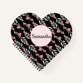 Hübsche florale Rose Notizblock (Vorderseite)