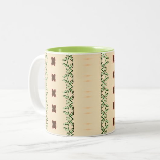 Hübsche florale Tasse (Vorderseite Links)