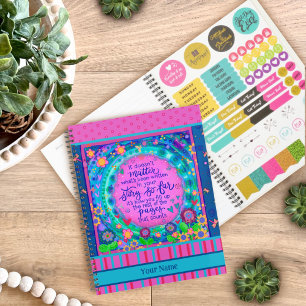 Hübsche florale Wiote fröhliche Inspirivity Artwor Planer