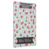 Hübsche florale Zwischenablage - Persönlich gestal Klemmbrett (Rechts)