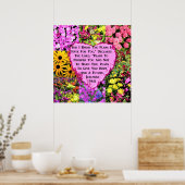 HÜBSCHE FLORALJEREMIAH 29:11 BIBLE POSTER (Küche)