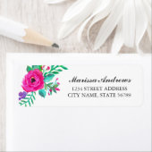 Hübsche Florals Rücksendeadresse (Insitu)