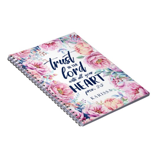 Hübsche Florenz| Schrift| Marine Notizblock (Rechte Seite)