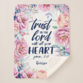 Hübsche Florenz| Vertrauen in den Herrn| Personali Sherpadecke (Vorderseite)