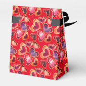 Hübsche Foil Textured Stack Double Heart Lollipops Geschenkschachtel (Rückseite)