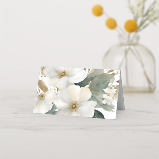 Hübsche Foliage Platzkarte (Rückseite)