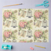 Hübsche französische Vintage Seidenpapier (Basteln)