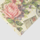 Hübsche französische Vintage Seidenpapier (Ausschnitt)