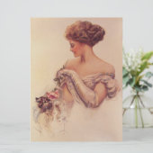 Hübsche Frau, die ein Kitten hält Karte (Stehend Vorderseite)