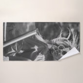 Hübsche Frau in einem Cabrio Badehandtuch (Badehandtuch)