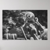 Hübsche Frau in einem Cabrio Poster (Vorne)