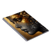 Hübsche Frau in Gold Ethereal Notizblock (Rechte Seite)