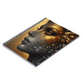 Hübsche Frau in Gold Ethereal Notizblock (Linke Seite)