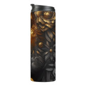 Hübsche Frau in Gold Ethereal Thermosbecher (Nach rechts gedreht)