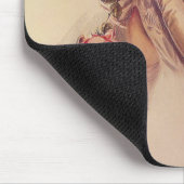 Hübsche Frau mit einem Kitten (von Harrison Fisher Mousepad (Ecke)