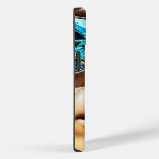 Hübsche Frau mit Reflektion der Sonnenbrille Case-Mate iPhone Hülle (Rückseite / Rechts)