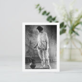 Hübsche Frau, Outfit der 20er Jahre Postkarte (Stehend Vorderseite)