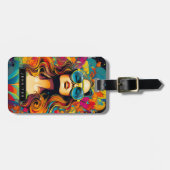 Hübsche Frauentags Gepäckanhänger (Vorderseite horizontal)