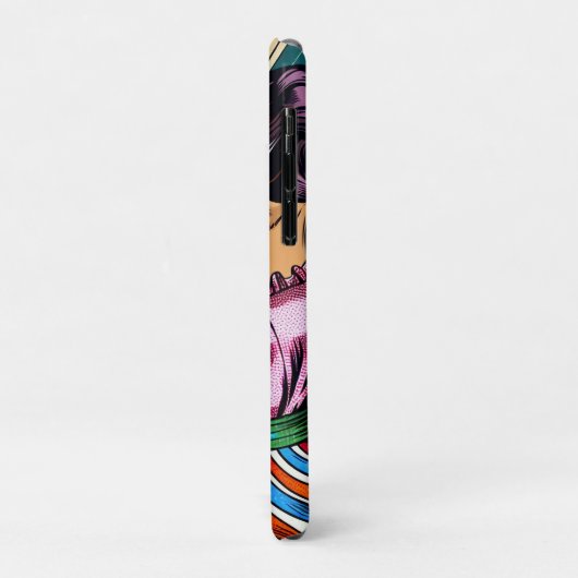 Hübsche Frauentänzerin Salsa Pop Art Case-Mate iPhone Hülle (Hinten/Links)